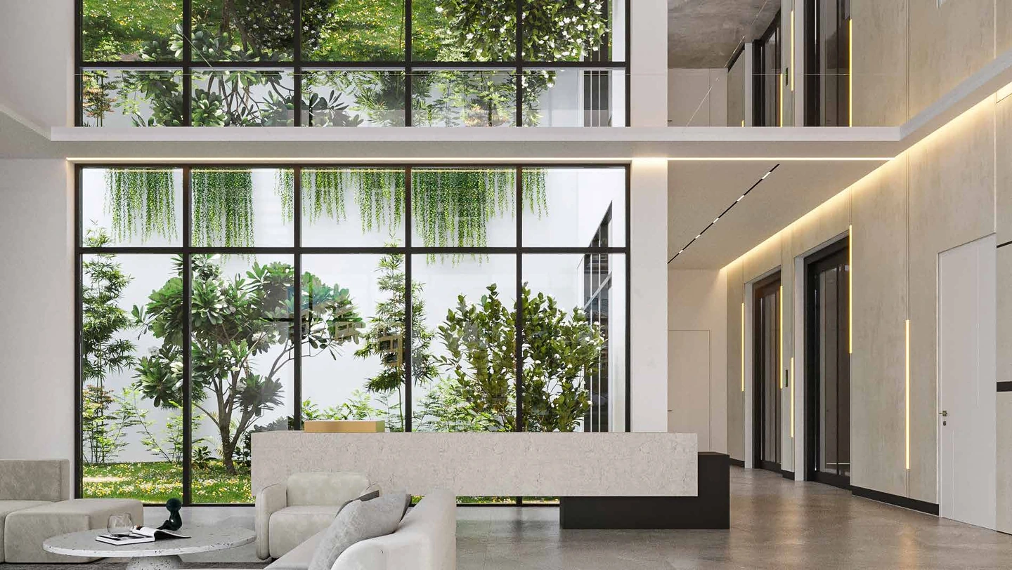Hillside Residences lobby — developer artist’s impression